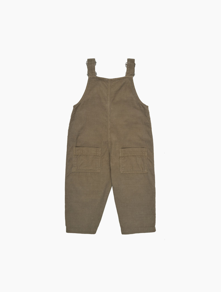 Brown overalls on a white background