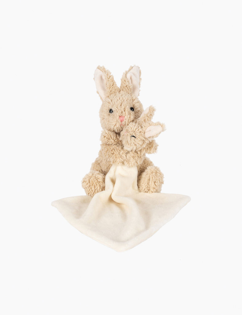 Image of mama and baby bunny snuggle plush toy