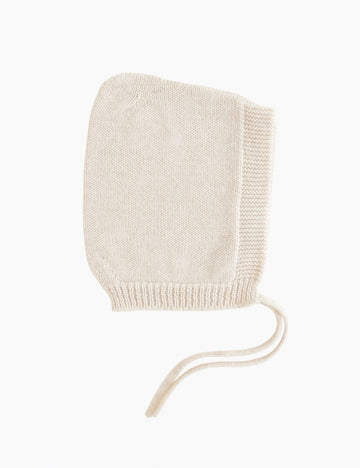 Image of the Pixie Bonnet in Cream.