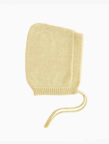 Image of Pixie Bonnet in Light Yellow.