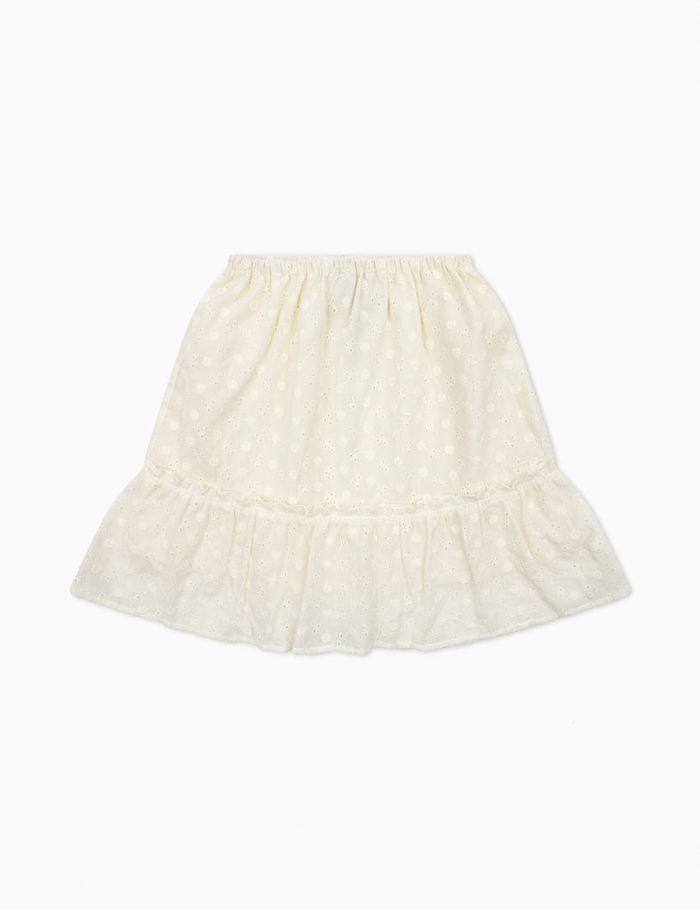 Image of Poet Skirt in Broderie Anglaise