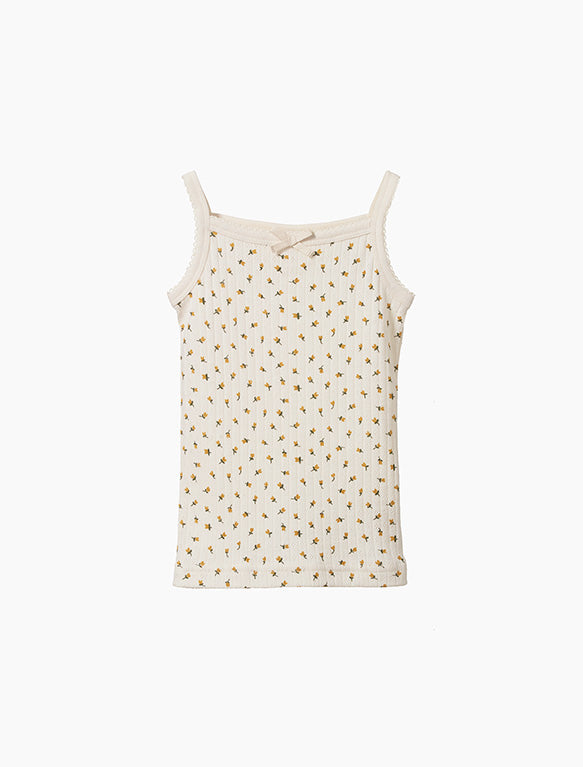 Image of Pointelle Camisole Tank in Tulip Print