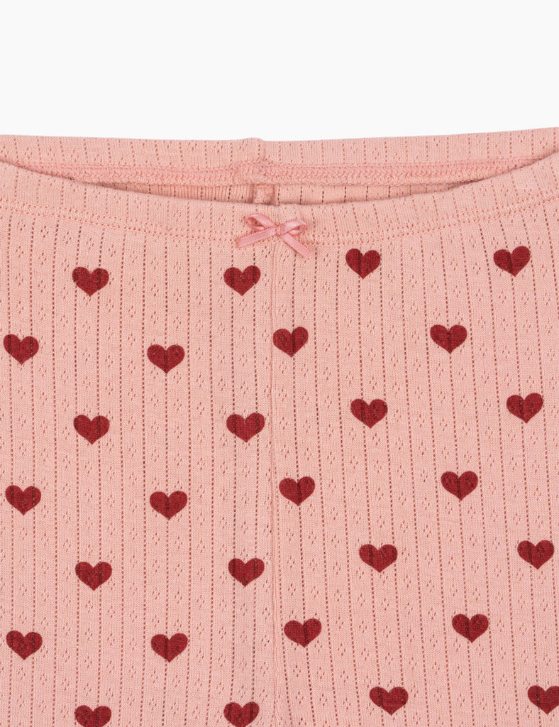 Image of Pointelle Leggings in Amour Rouge.