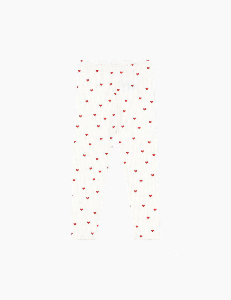 Image of Pointelle Minnie Leggings in Mini Hearts.