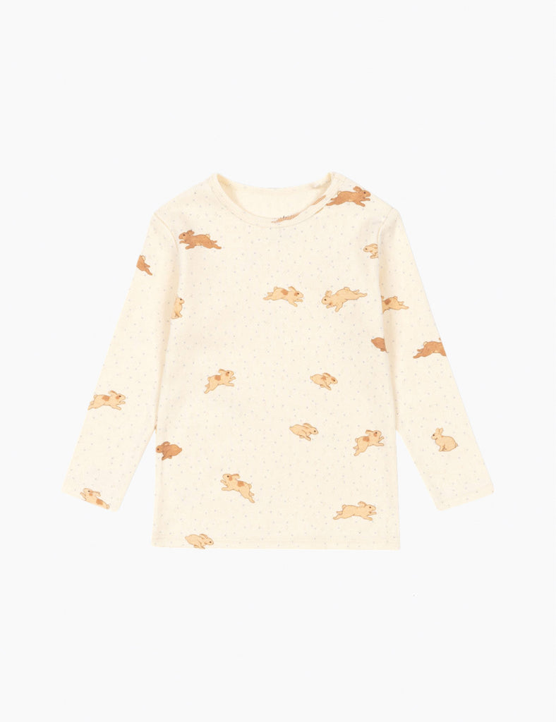 image of pointelle minnie top in bunnies