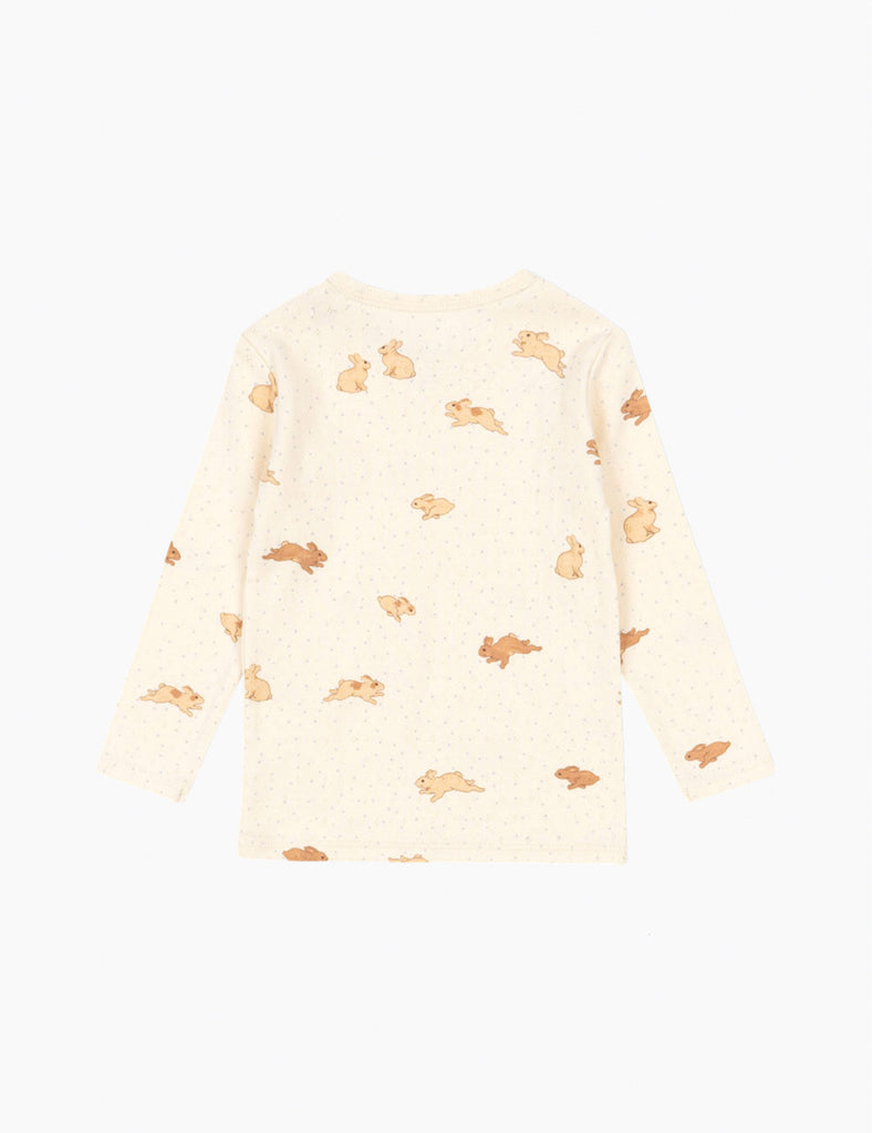 image of pointelle minnie top in bunnies