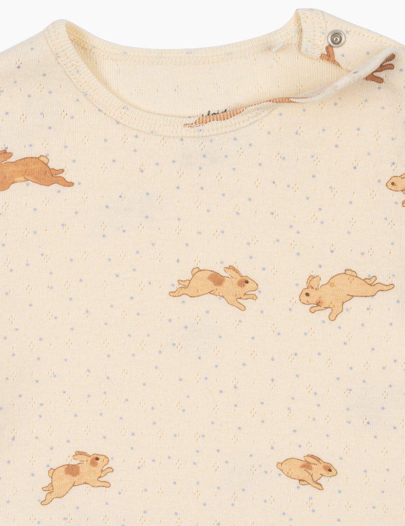image of pointelle minnie top in bunnies