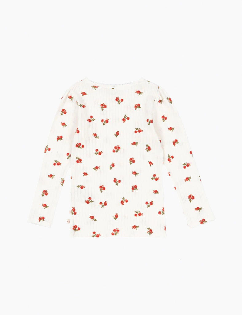 Image of Pointelle Minnie Top in Red