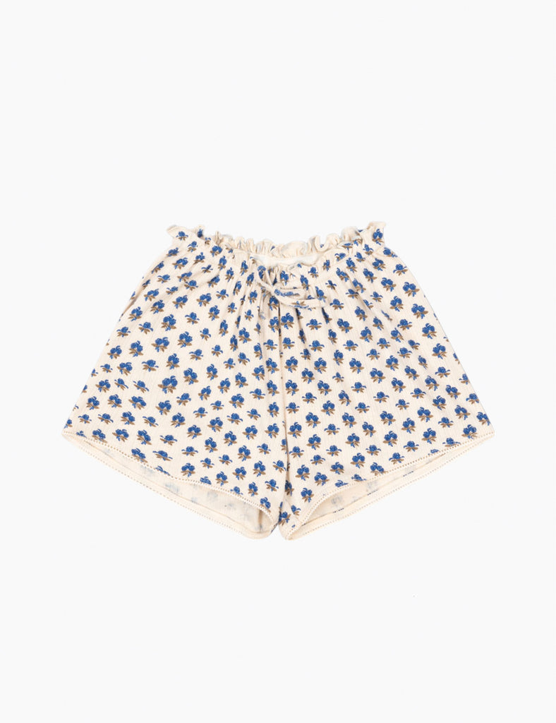 image of pointelle short in picco blue