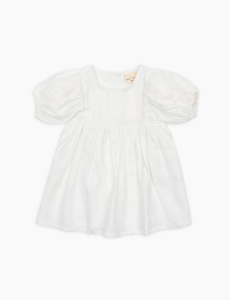 Image of Poppy Dress in White Linen