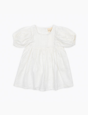 Image of Poppy Dress in White Linen