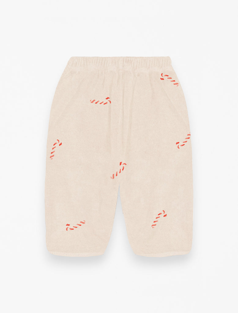 Polar Sweatpant in Candy Cane print flat lay image.