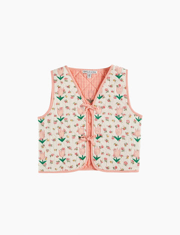 Image of Quilted Vest in Floresco