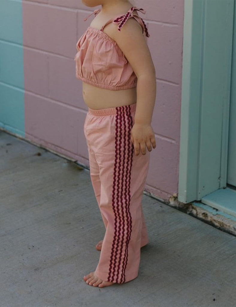 Image of Ric Rac Pants in Rose.