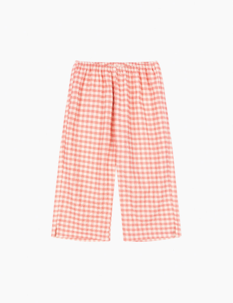 Image of Rosie H-W X Konges Sløjd Bella Pants in Peach Blossom Check