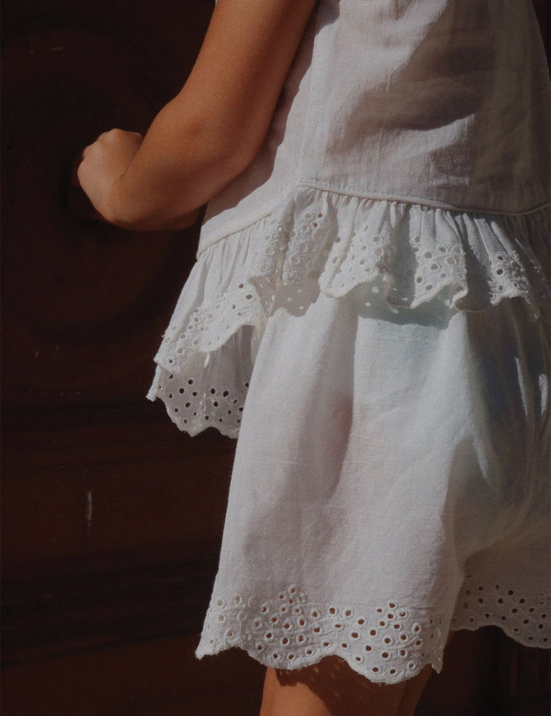Image of Rosie H-W X Konges Sløjd Fiori Shorts in Optic White