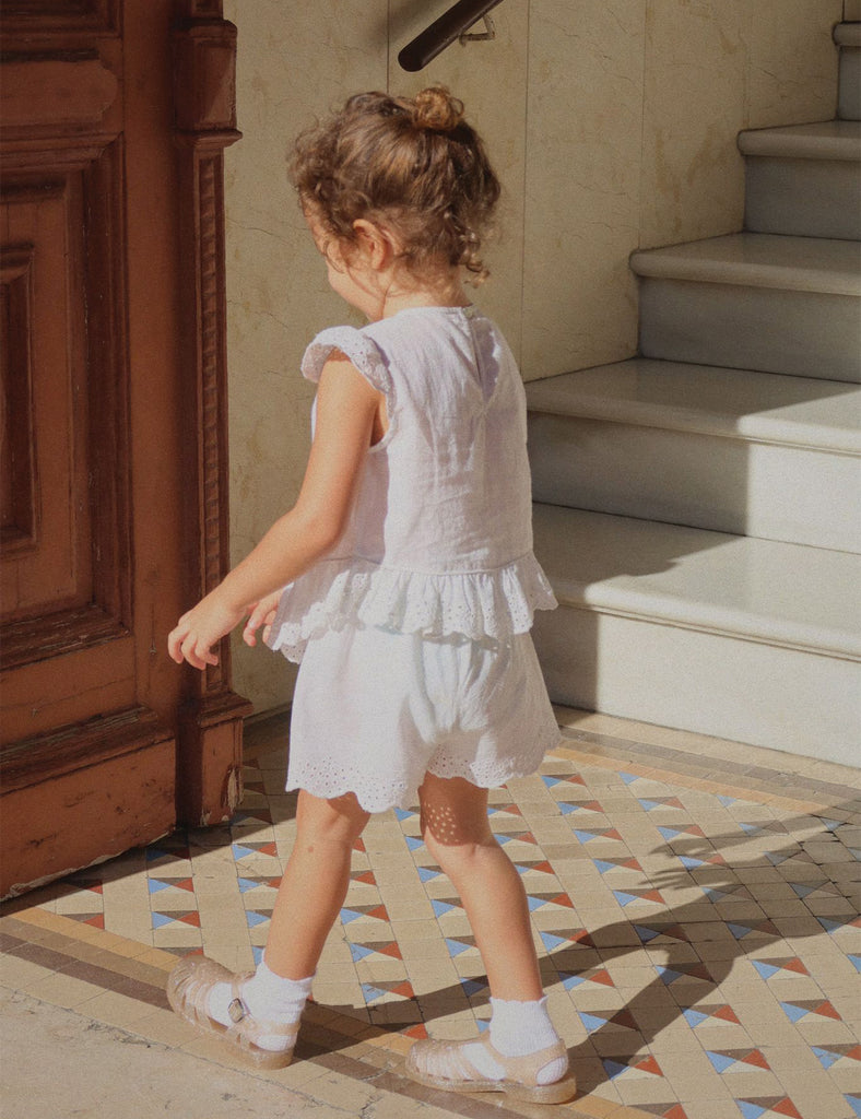 Image of Rosie H-W X Konges Sløjd Fiori Shorts in Optic White