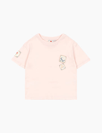 Image of Rosie H-W X Konges Sløjd Lettre Tee in Chalk Pink