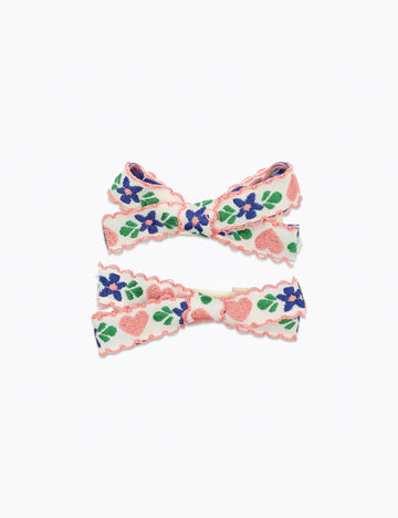 Image of Rustic Cottage Bow Clips.