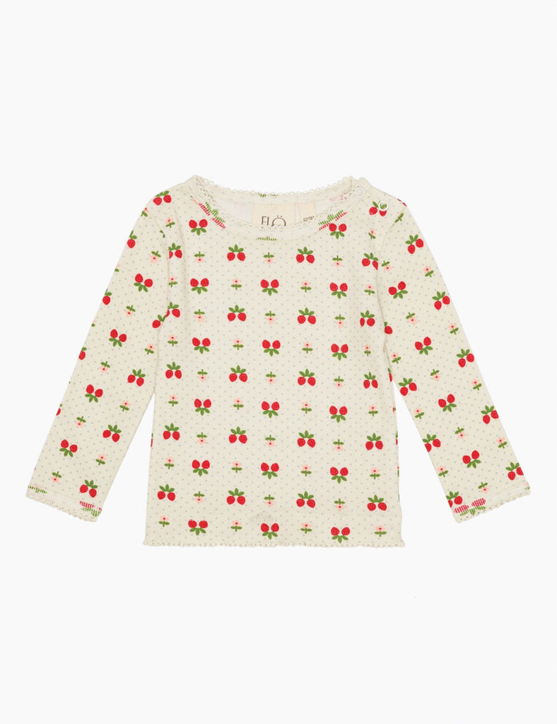 image of sofia jersey top in berry floral