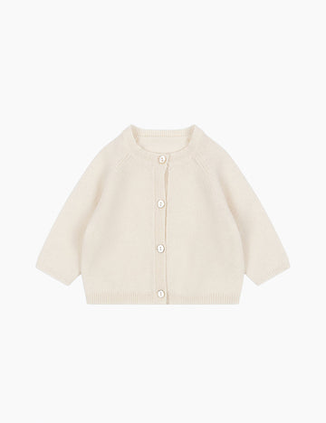 Beige cardigan on a white background