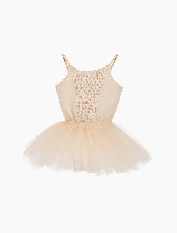 Image of Shirred Tutu in Undyed Peach.