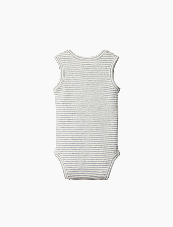 Image of the Singlet in Grey Stripe.