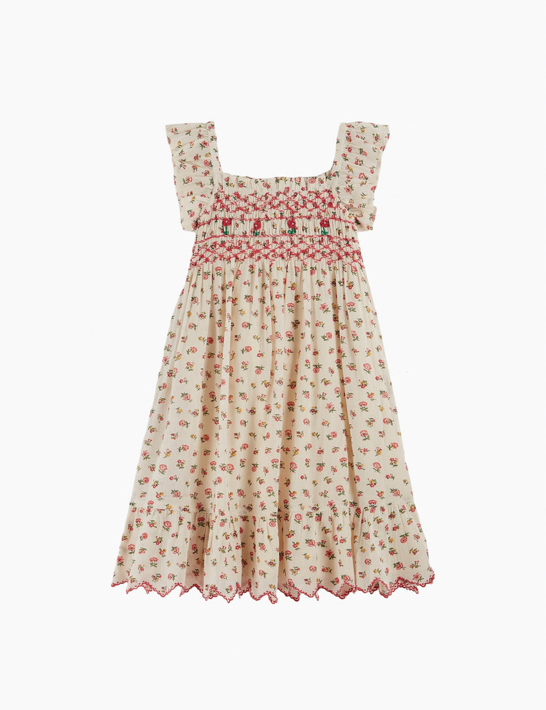 Image of Smocked Dress in Floresco