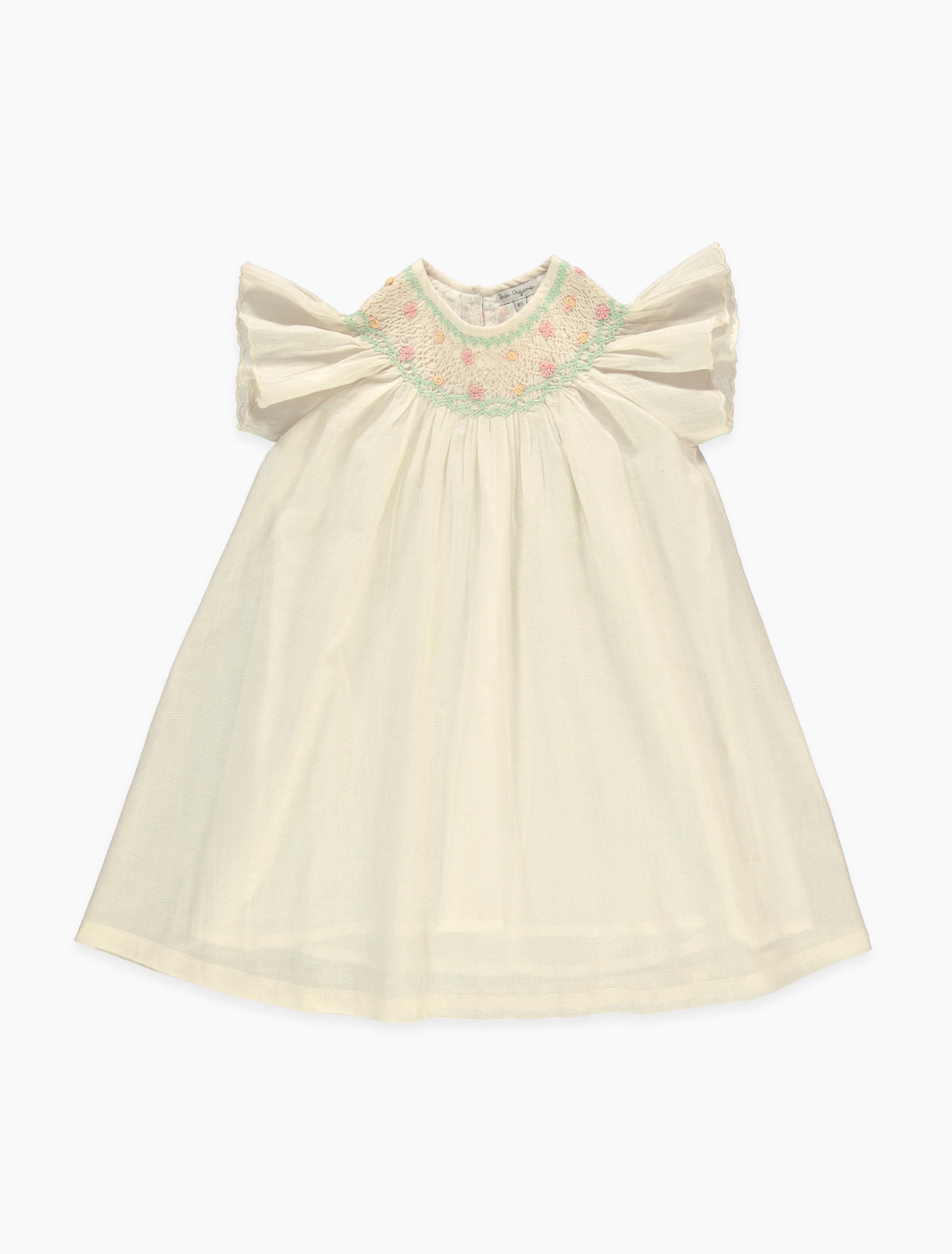 bebe organic yellow dress Isla gentle ruffled edging on the collar Mara Hearts Dress