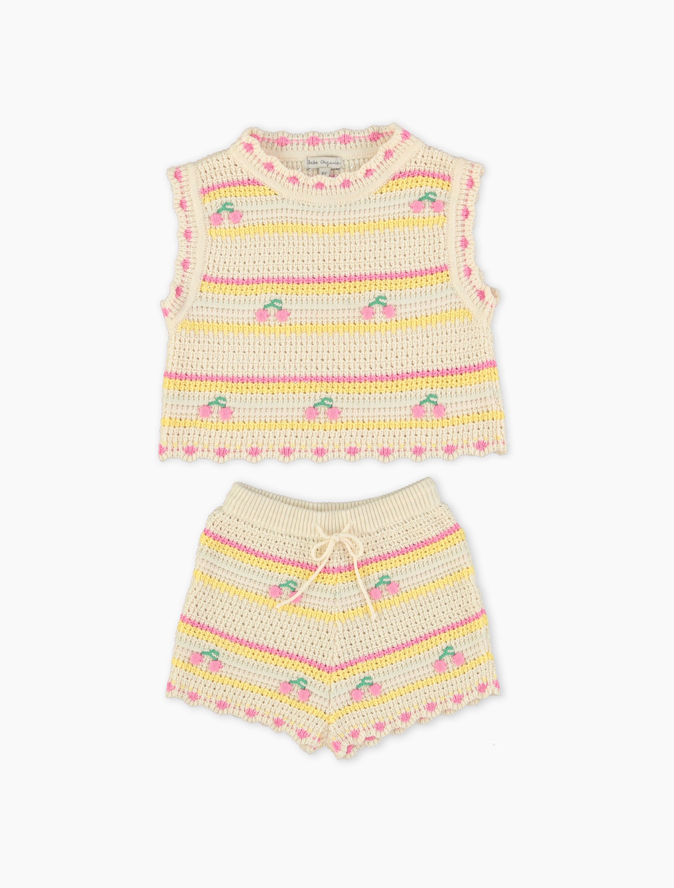 Paloma Set in Cherry Stripe – Spilled Milk