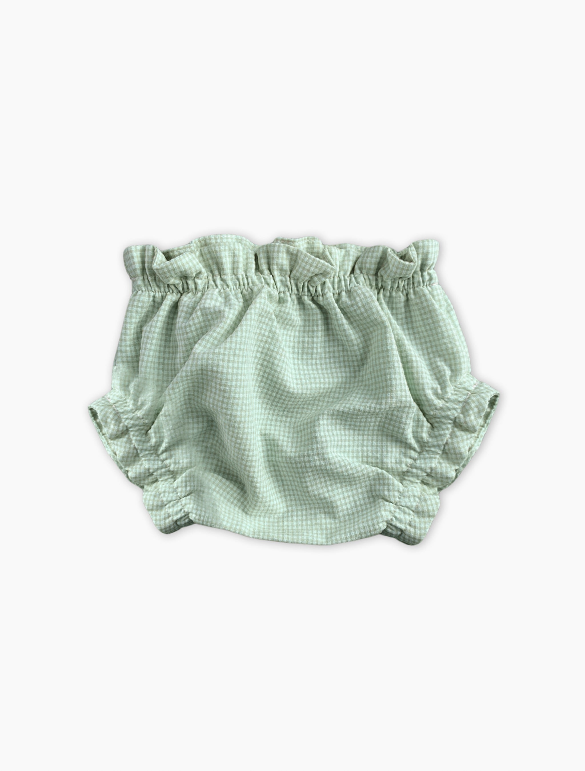 Von Trapp Bloomer in Blue/Green Gingham – Spilled Milk