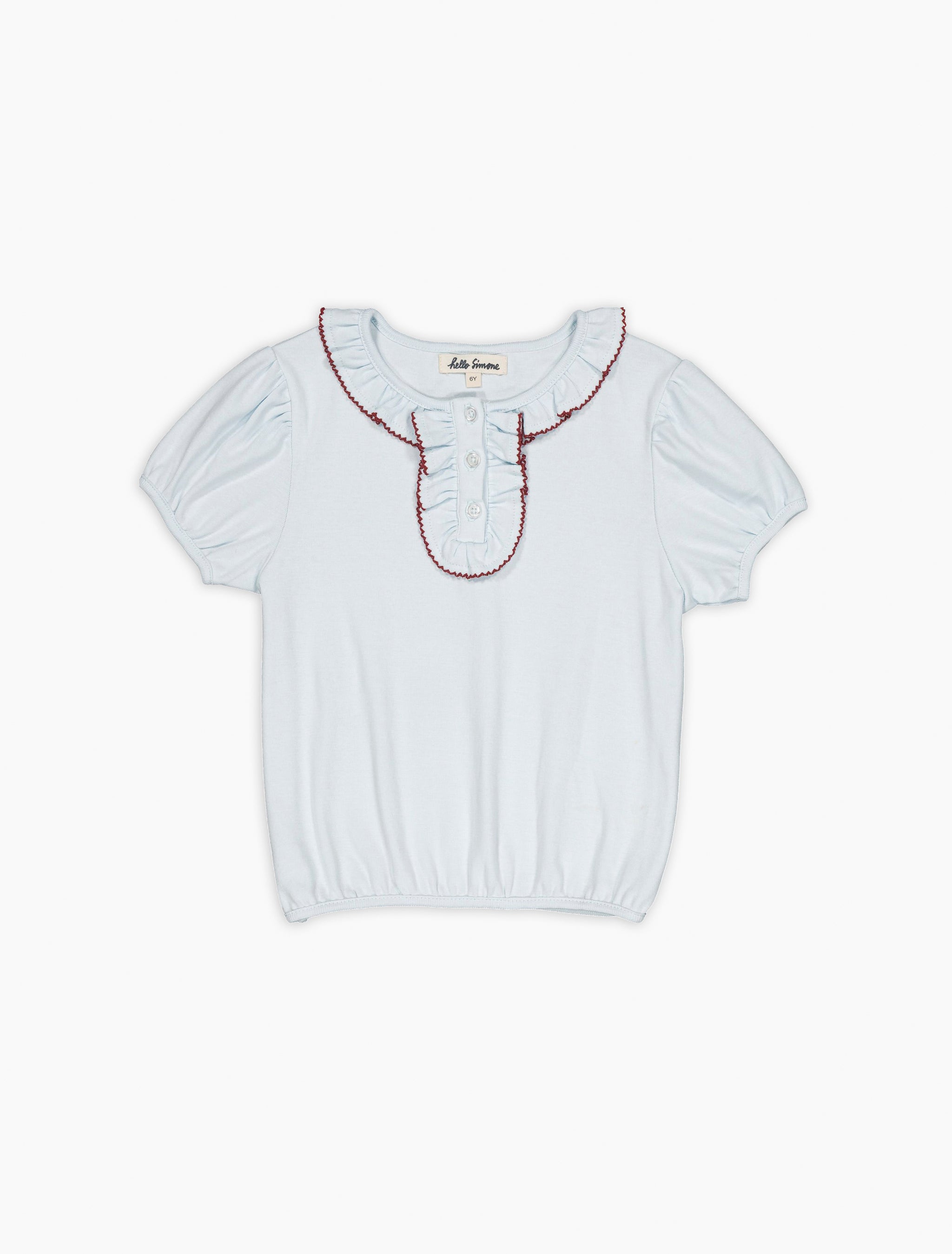 Hello Simone | Playful Parisian Kids Clothing | Spilled Milk hello simone Paquerette top Rose 3Y