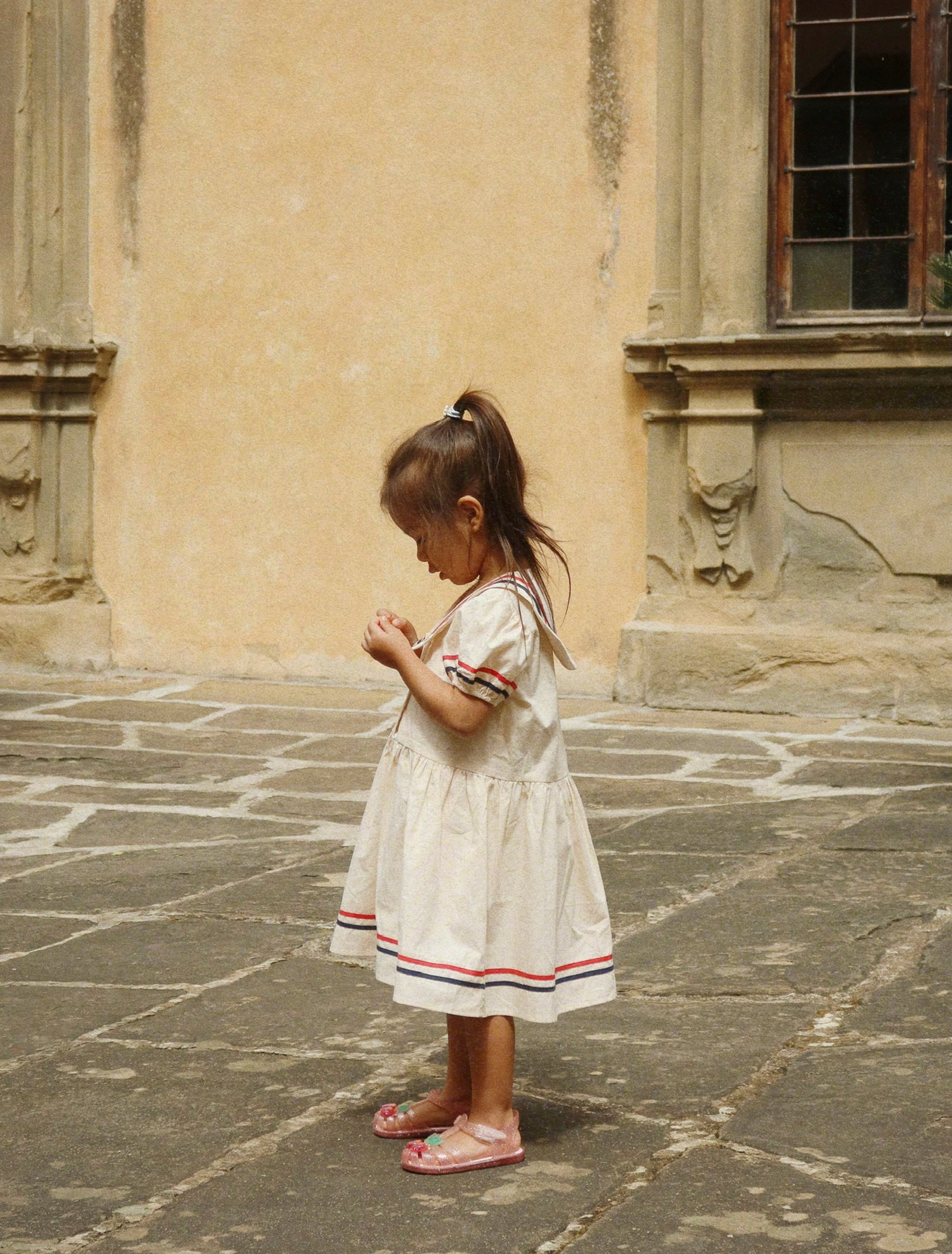 Allie Sailor Dress in Eggnog – Spilled Milk