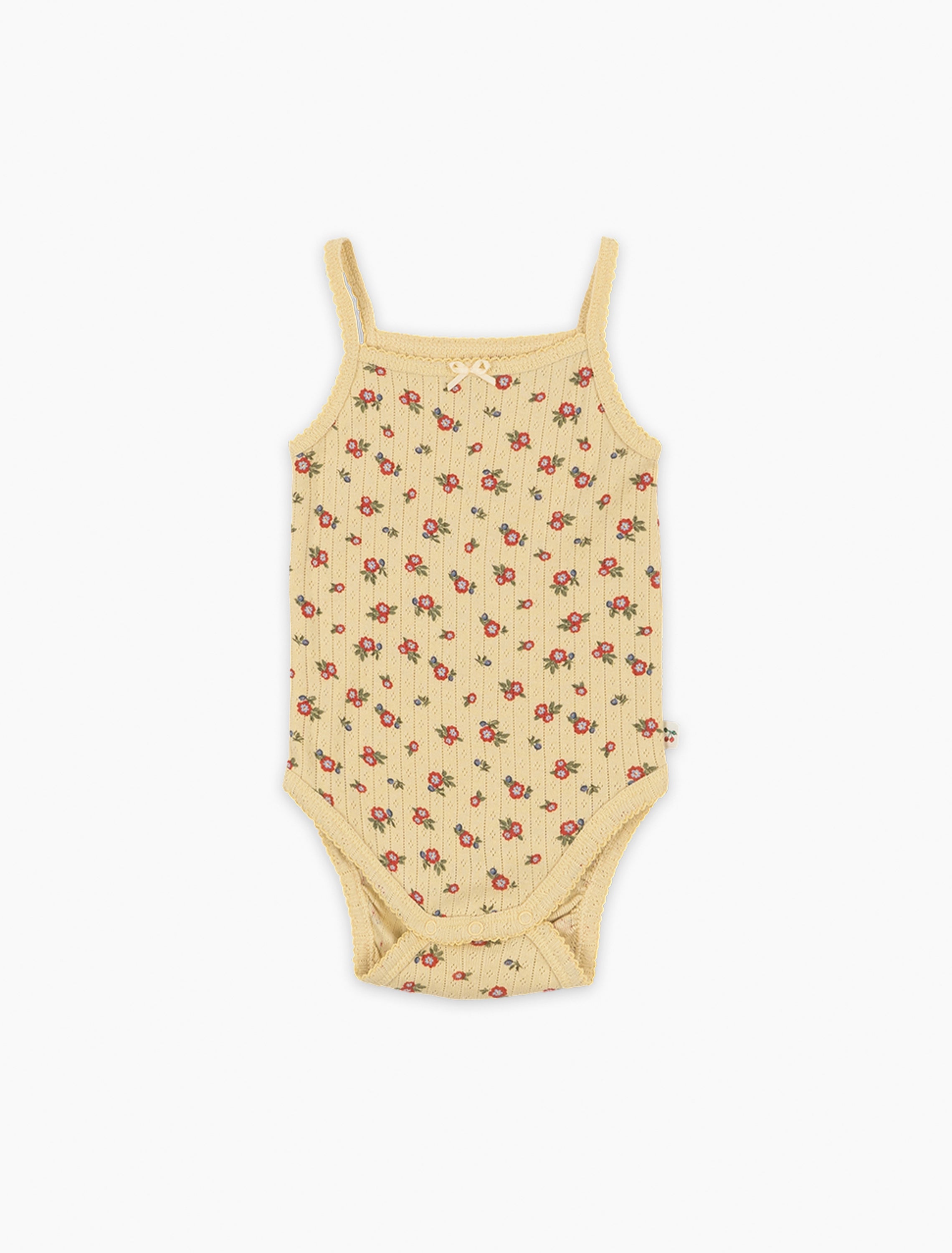 新品 25SS Balloon Tee - Dove Pointelle 2Y Pointelle Minnie Tank Bodysuit in Carmona – Spilled Milk