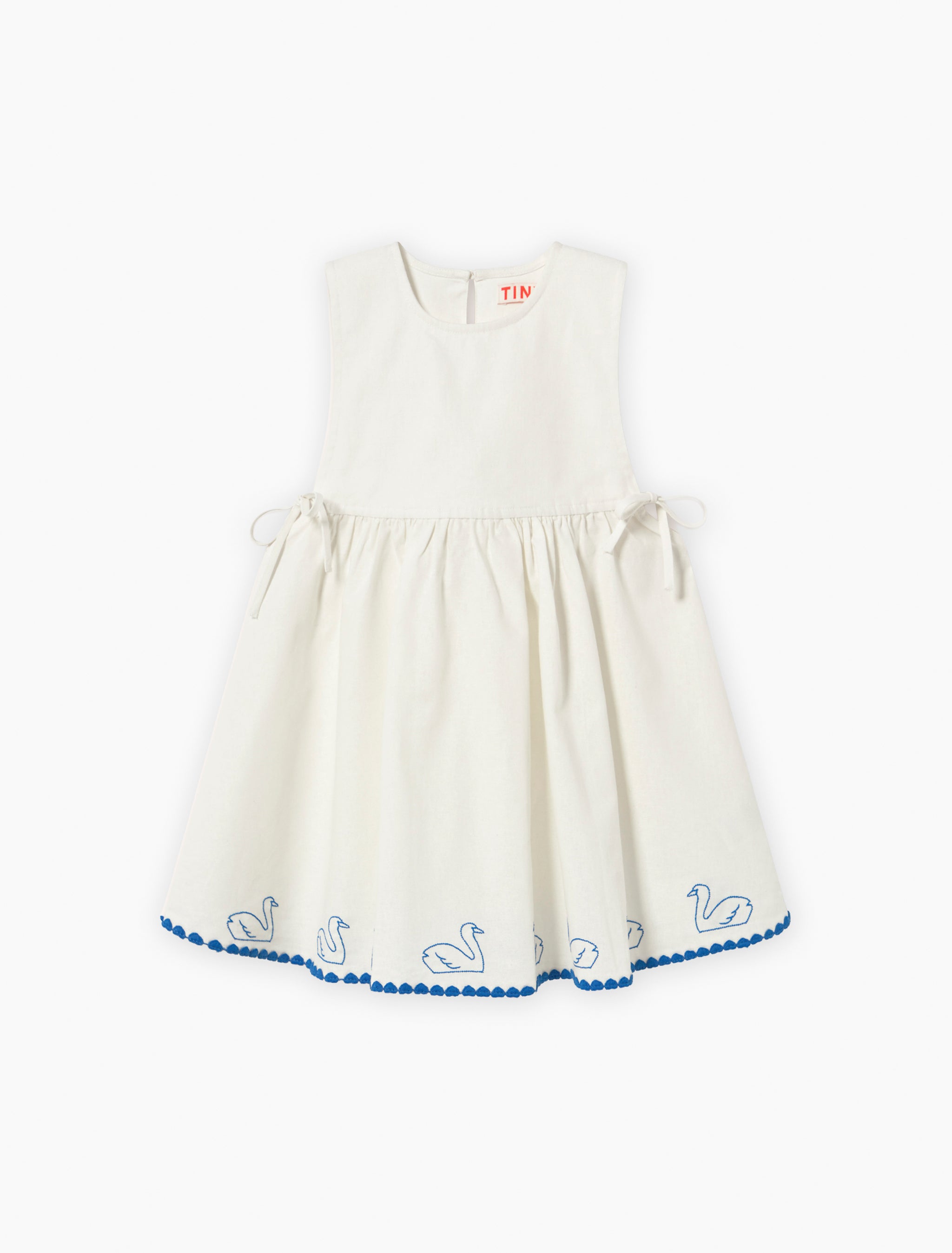 sachin and babi light blue dress Anya Sequin Gold Polka Dot Smock Dress White main image 0