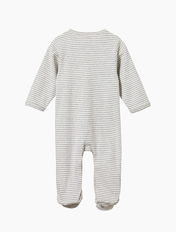 Image of Stretch and Grow in Grey Marl Stripe