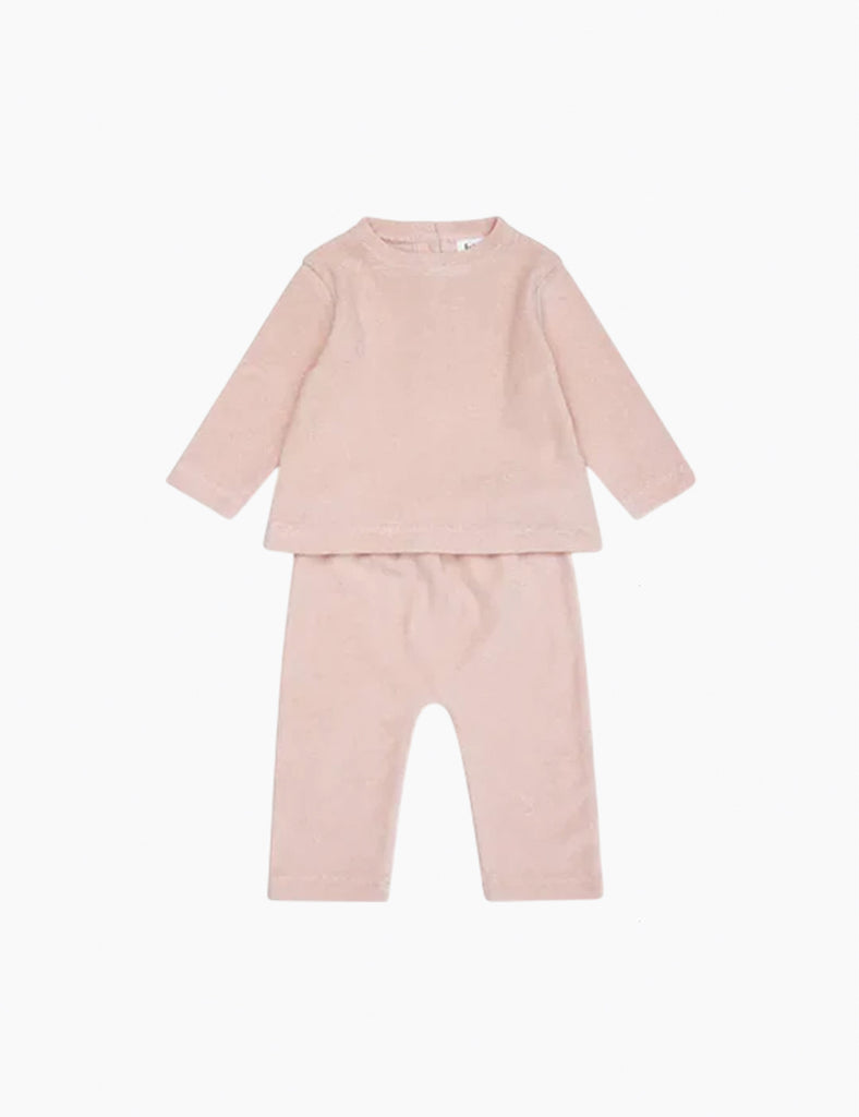 Image of Terry Set in Barely Pink