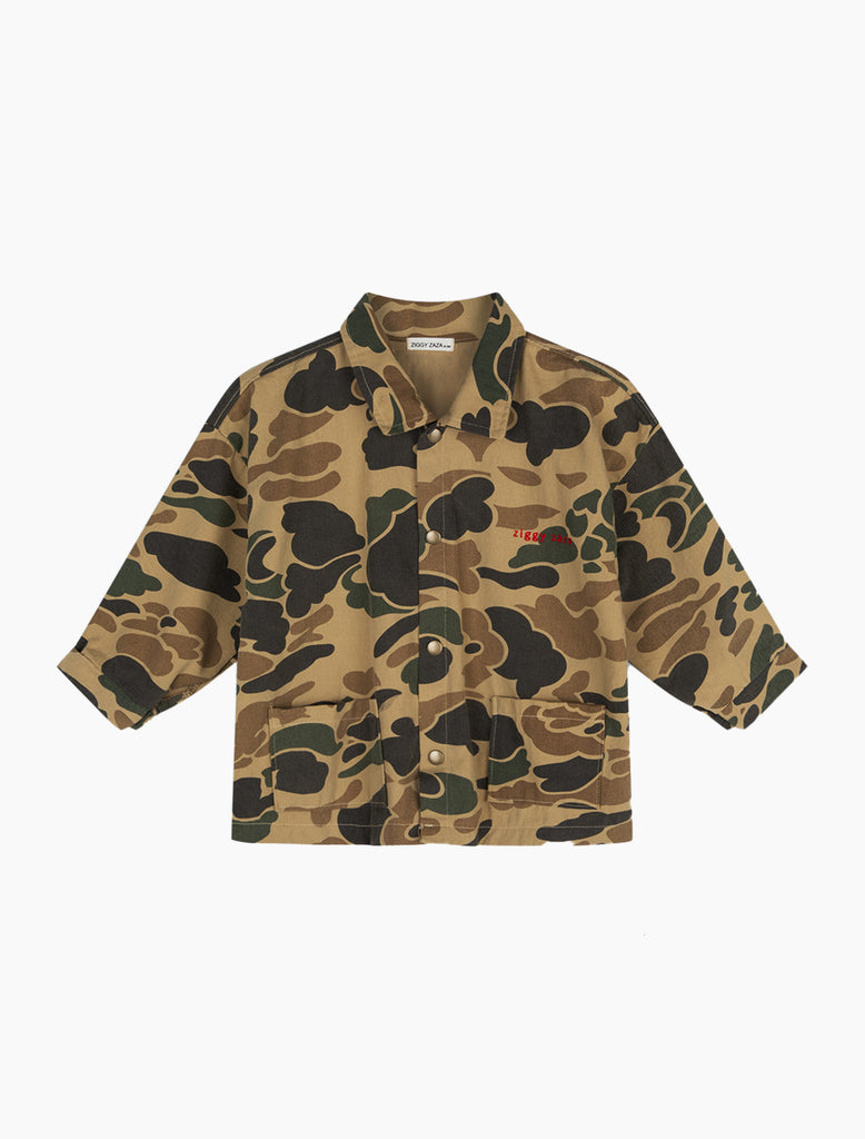 Camouflage jacket on a white background