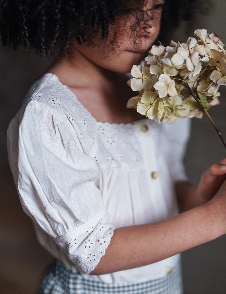 image of thea blouse in off white