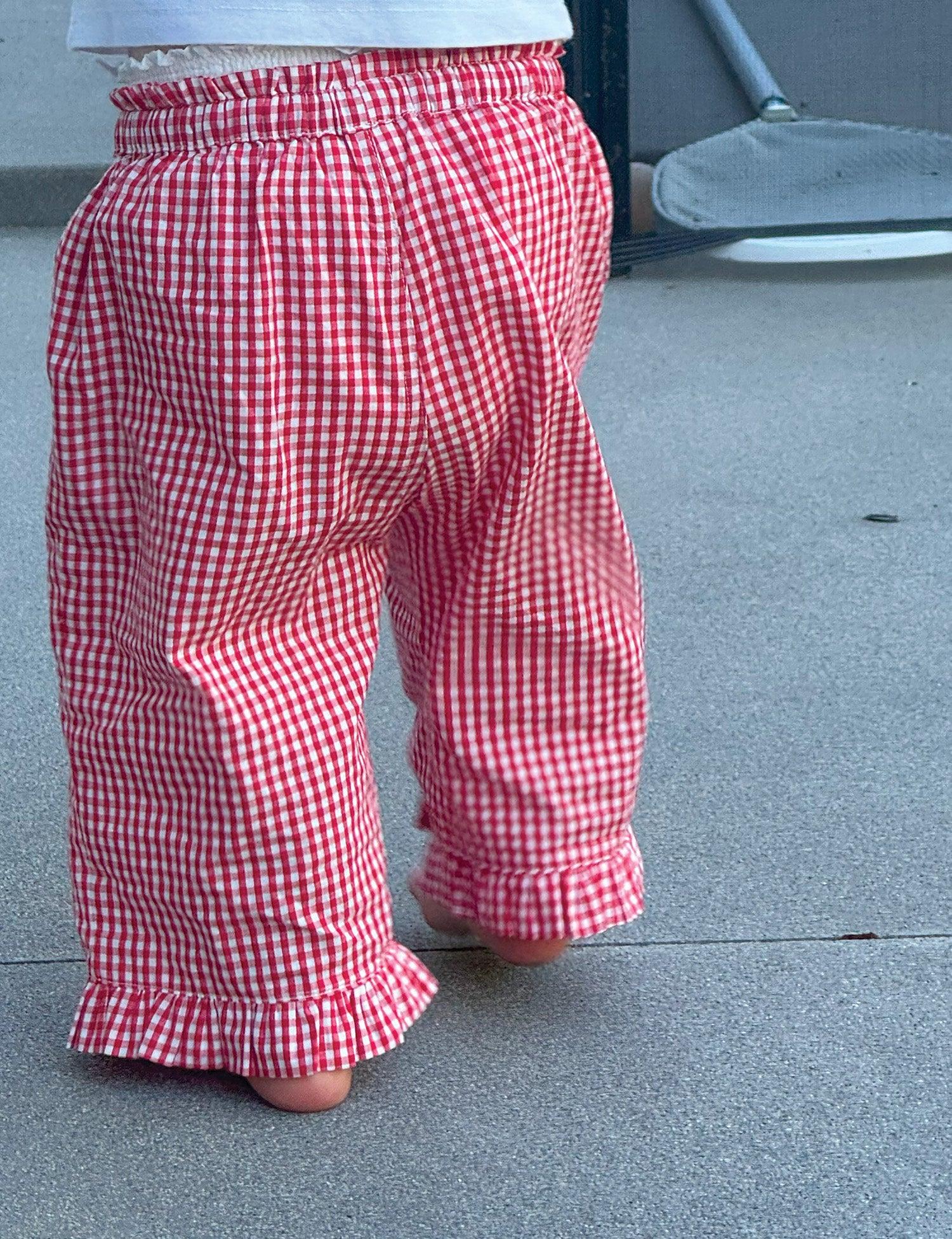 Tillie Pant in Cherry Gingham – Spilled Milk