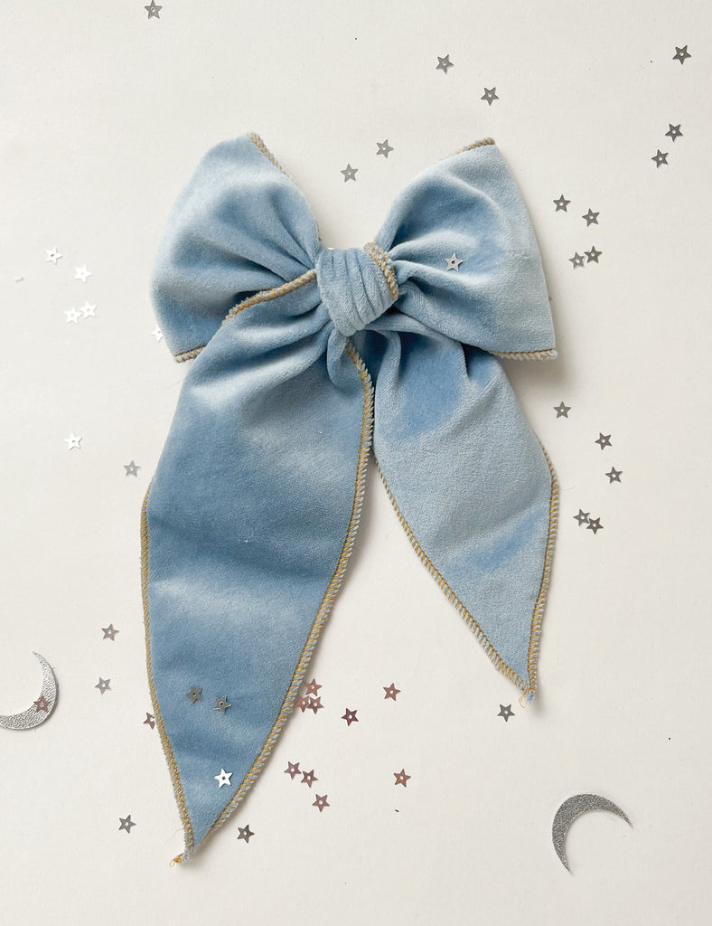 Image of Velvet Bow in Indigo.