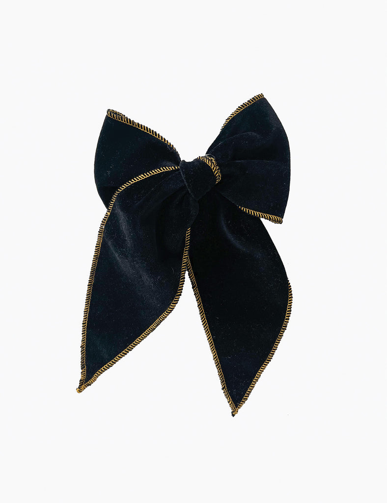 Image of Velvet Bow in Midnight Navy.