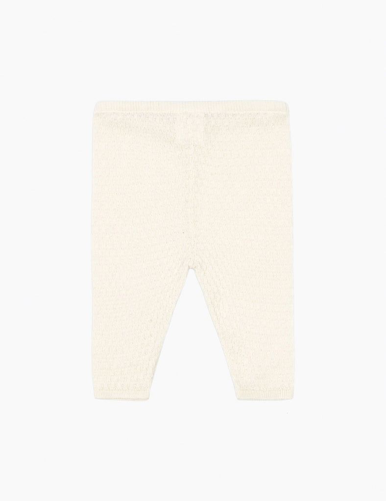 Beige leggings on a white background