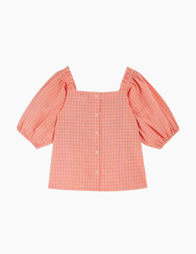 Image of Smocked Blouse in Peony