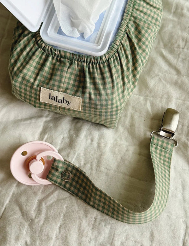 Image of Wet Wipe Cover in Green Check