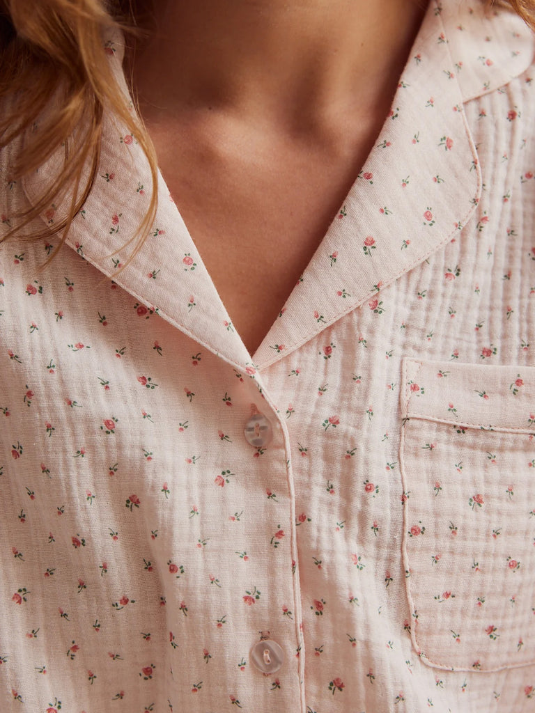 Image of Women's Traditional Set in Blush Muslin