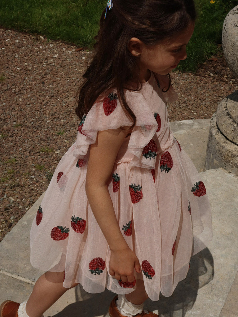 Image of Yvonne Dress in Strawberry