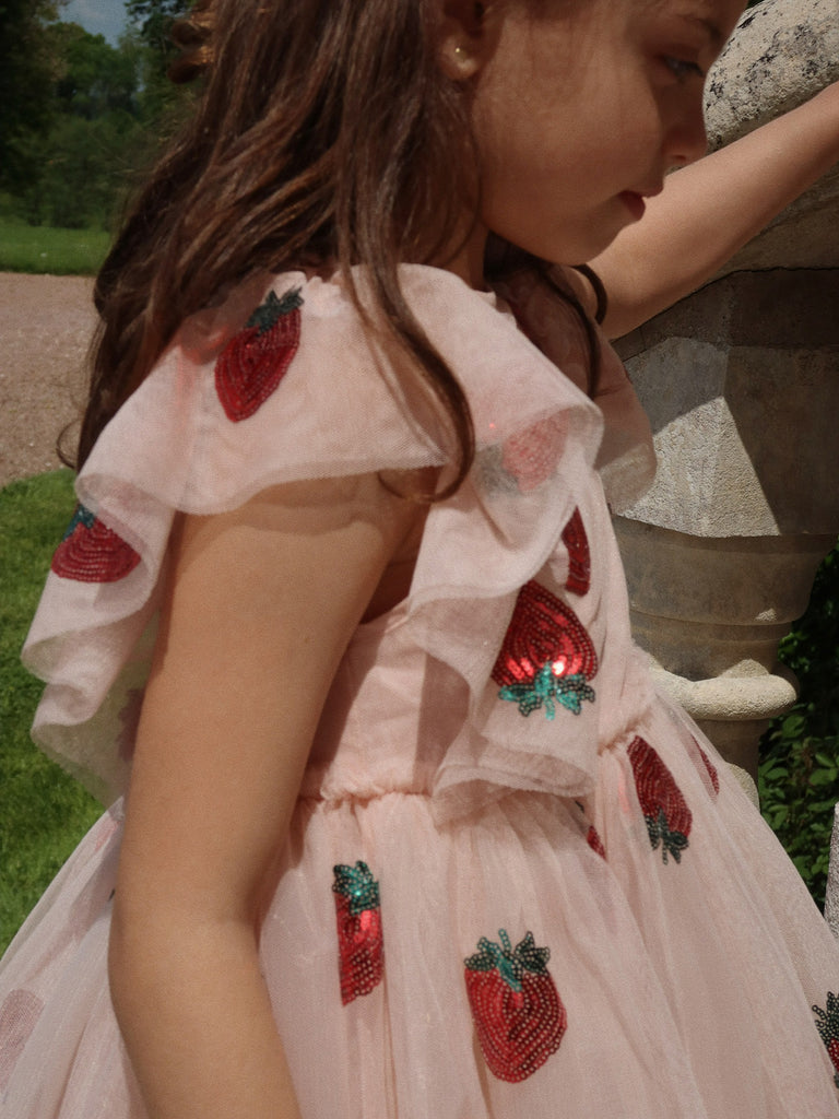Image of Yvonne Dress in Strawberry
