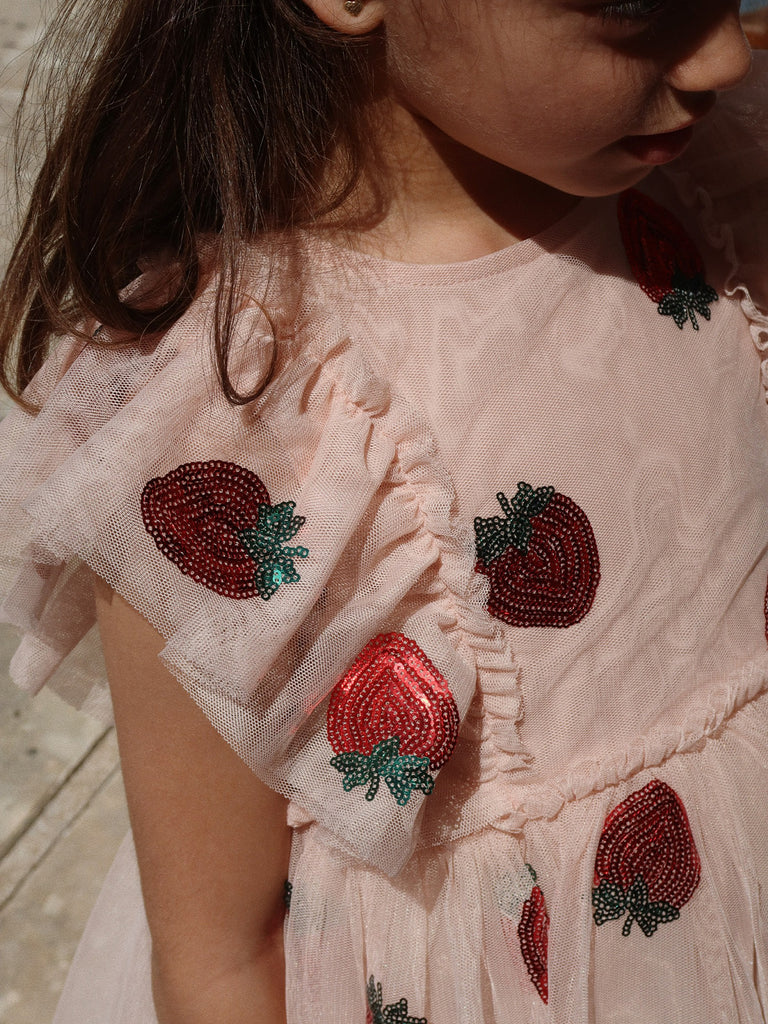 Image of Yvonne Dress in Strawberry