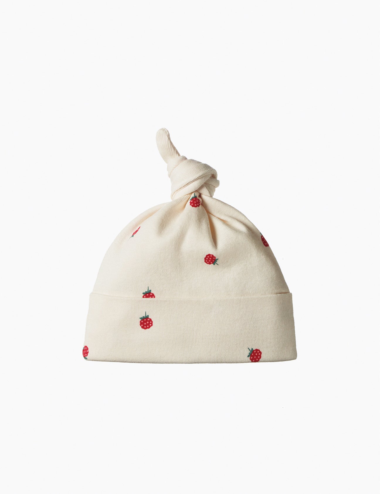 image of knotted hat in raspberry